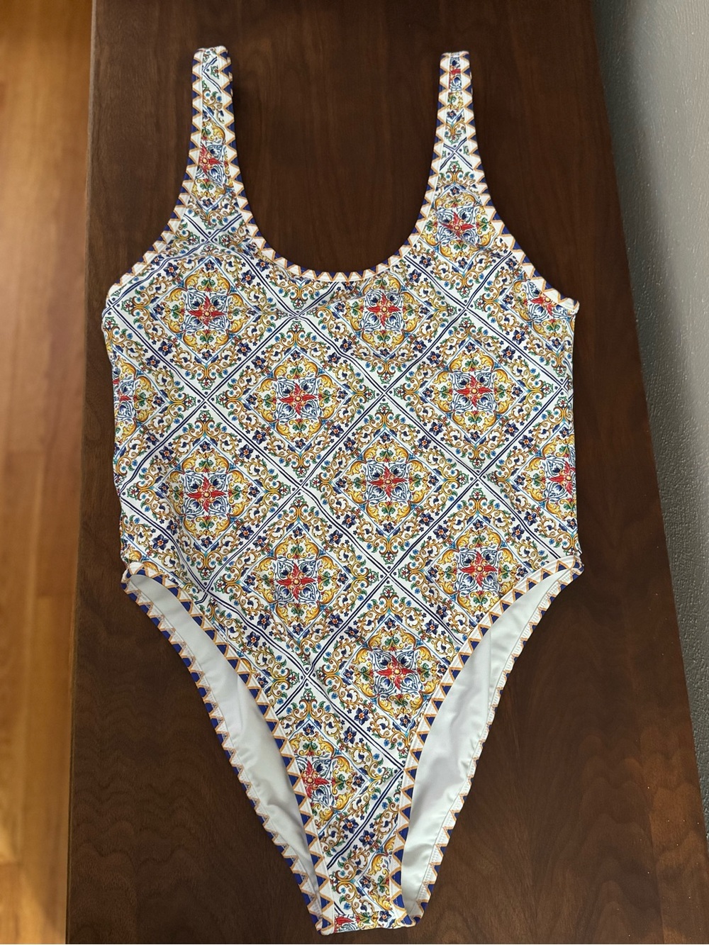 Bydee Tile-Print One-Piece Swimsuit